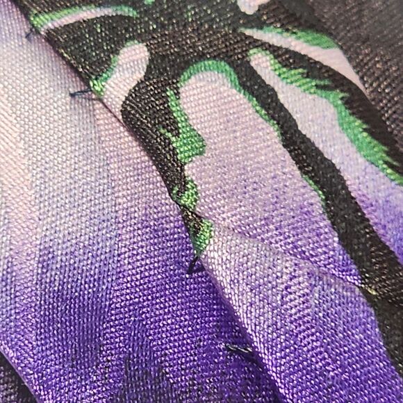 Steven Harris Mens Hula Dancer Hawaii Palm Tree Sunset Beach Tie Hand Made - Picture 12 of 14